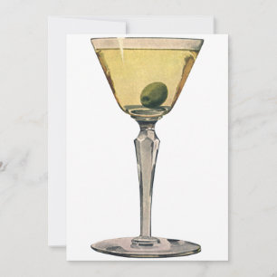 Vintage Getränke Getränke, Martini-Cocktail