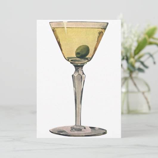 Vintage Getränke Getränke, Martini-Cocktail (Stehend Vorderseite)