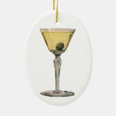 Vintage Getränke Getränke, Martini-Cocktail Keramikornament (Hinten)