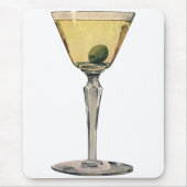 Vintage Getränke Getränke, Martini-Cocktail Mousepad (Vorne)