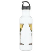 Vintage Getränke Getränke, Martini-Cocktail Trinkflasche (Rückseite)