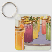 Vintage Getränke, Getränke mit Eiskuben auf einem Schlüsselanhänger (Vorderseite)