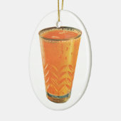 Vintage Getränke, Orangensaftglas - Frühstück Keramik Ornament (Links)