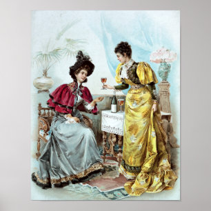 Vintage Getränkewerbung Poster