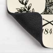Vintage-Getreidesack-Logo Mousepad (Ecke)