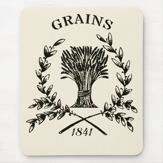 Vintage-Getreidesack-Logo Mousepad (Vorne)