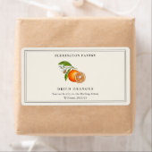 Vintage, getrocknete Orangen mit weißer rechteckig (Insitu)