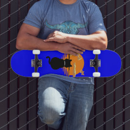 Vintage gewartet Katzenlandschaft Skateboard