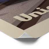 Vintage Gewerkschaft Bahnhof Poster (Ecke)