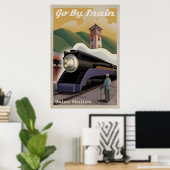 Vintage Gewerkschaft Bahnhof Poster (Heimbüro)