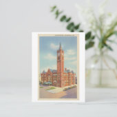 Vintage Gewerkschaft Station, Indianapolis, Indian Postkarte (Stehend Vorderseite)