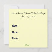 Vintage Gewerkschafts-Jack-Briten-Block-Party Einladung (Rückseite)