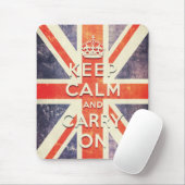 Vintage Gewerkschafts-Jackflagge behalten Ruhe und Mousepad (Mit Mouse)