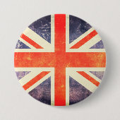 Vintage Gewerkschafts-Jackflagge Button (Vorderseite)