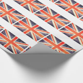 Vintage Gewerkschafts-Jackflagge Geschenkpapier (Ecke)