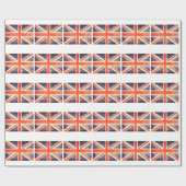 Vintage Gewerkschafts-Jackflagge Geschenkpapier (Flach)