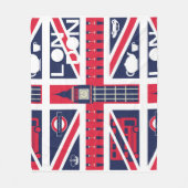 Vintage Gewerkschafts-Jackflagge mit Fleecedecke (Vorderseite)