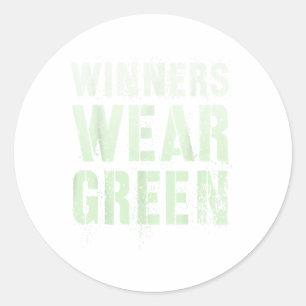 Vintage Gewinner tragen das Green Summer Camp War Runder Aufkleber