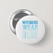 Vintage Gewinner tragen den blauen Wettbewerb Krie Button (Vorne & Hinten)