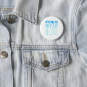 Vintage Gewinner tragen den blauen Wettbewerb Krie Button (Beispiel)