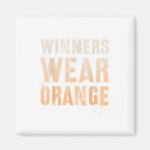 Vintage Gewinner tragen Orange Summer Camp Team Wa Magnet