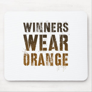 Vintage Gewinner tragen Orange Summer Camp Team Wa Mousepad