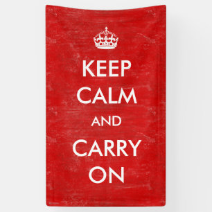 Vintage Gewohnheit behalten Ruhe und machen Banner