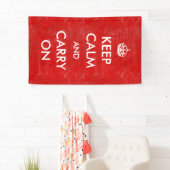 Vintage Gewohnheit behalten Ruhe und machen Banner (Insitu)