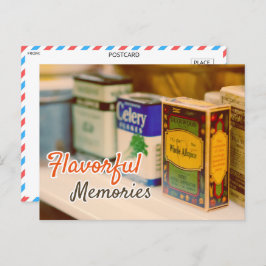 Vintage Gewürzkörner Postkarte