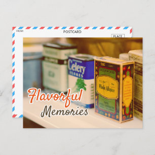 Vintage Gewürzkörner Postkarte