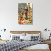 Vintage gezogene Canvas Leinwanddruck (Insitu (Schlafzimmer))