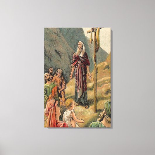 Vintage gezogene Canvas Leinwanddruck (Vorderseite)