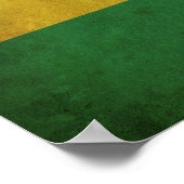 Vintage Ghana-Flagge Poster (Ecke)