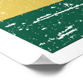 Vintage Ghana-Flagge Poster (Ecke)