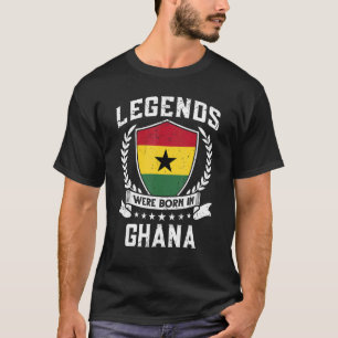 Vintage ghanaische Flaggenlegenden wurden in Ghana T-Shirt