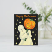 Vintage Ghost-Einladung Postkarte (Stehend Vorderseite)