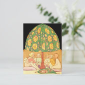 Vintage GHOST STORIES HALLOWE EN PARTY Postkarte (Stehend Vorderseite)