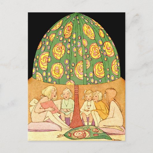 Vintage GHOST STORIES HALLOWE EN PARTY Postkarte (Vorderseite)