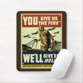 Vintage-Gib-ihnen-Hölle-Mauspad Mousepad (Mit Mouse)