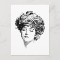 Vintage Gibson Girl Antique Illustration