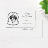 Vintage Gibson Girl Personalisierte Geschenkkarte (Schreibtisch)