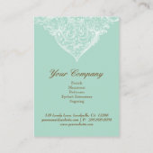 Vintage Gift Card Spring Green Acanthus Rabattkarte (Rückseite)