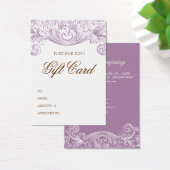 Vintage Gift Card Spring Lila Acanthus (Schreibtisch)