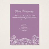 Vintage Gift Card Spring Lila Acanthus (Rückseite)