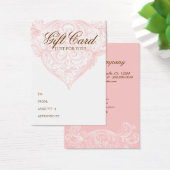 Vintage Gift Card Spring Pink Acanthus (Schreibtisch)