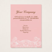 Vintage Gift Card Spring Pink Acanthus (Rückseite)