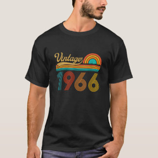 Vintage Gift Men Women 60 Year Old Made in 1966 T-Shirt