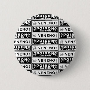 Vintage Giftetiketten für Giftstoffe Button