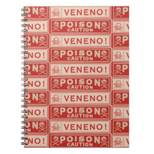 Vintage-Giftetiketten Notizblock