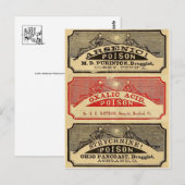 Vintage Giftkarte Postkarte (Vorne/Hinten)